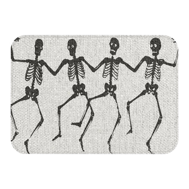 Decorative Area Rug Halloween Decoration Skull Bat Funny Floor Mat Carpet Doormat Decoration Floor Carpet,Living Room Rug,Bedroom Rug,Non Slip Rug,Wool Rug,Cotton Rug,Synthetic Rug,Soft Plush Rug