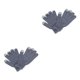 thumbnail image 1 of Guardurnaity 1 par de guantes de invierno para mujer, tejido artesanal, cubierta de mano, accesorio de ropa, cubiertas para los dedos, guante de gris claro 2piezas, 1 of 6