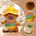 thumbnail image 6 of YSZZYSM 10.2" Capybara Plush Toy with 9 Outfits & Accessories, Super Soft Stuffed Animal Dress Up Gift Set for Kids, 6 of 8