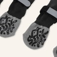 thumbnail image 4 of Unique Bargains 4 Pcs Non-Slip Multi-Use Dog Socks with Reflective Tapes Gray XS, 4 of 7