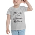 thumbnail image 3 of Sent with A Kiss from My Grandparents in Heaven Cute Toddler Tshirts for Boys Girls (Gray, Youth XL), 3 of 5