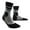 Gray/Black, variant on CEP Adult Female Hiking Max Cushion Mid Cut Compression Socks, Color: Gray/Mint, Size: III
