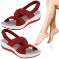 thumbnail image 1 of Sandalias Ergonómicas Sin Cordones para Mujer  Antideslizantes Cómodas Viajes Al Aire Libre, 1 of 9