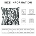 thumbnail image 5 of JRXY Black &amp; White Cactus Super Soft Home Office Decor Throw Pillow Case Cushion Cover for Couch Sofa Bed Chair (Black Cactus) White, 5 of 5