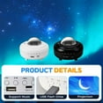 thumbnail image 5 of Galaxy Stars Projector with Bluetooth Speaker, High End Star Projector, Northern Lights Aurora Projector with Moon, Mood Ambient Lighting for Bedroom (USB-C power Bluetooth-white), 5 of 8