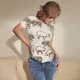 thumbnail image 3 of Balery Vintage Farm Pigs Body de cuello redondo de manga corta para mujer Tops de manga corta Tops básicos-XX-Large, 3 of 7
