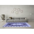 thumbnail image 3 of Ahgly Company Indoor Square Abstract Blue Modern Area Rugs, 3' Square, 3 of 4