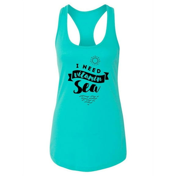 I Need Vitamin Sea Racerback Tank Women -Image by Shutterstock, Female Small