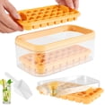 thumbnail image 2 of Ice Cube Tray with Lid Easy Release Large Ice Cube Mold for Freezer Ice Cube Maker with Scoop (Yellow), 2 of 8