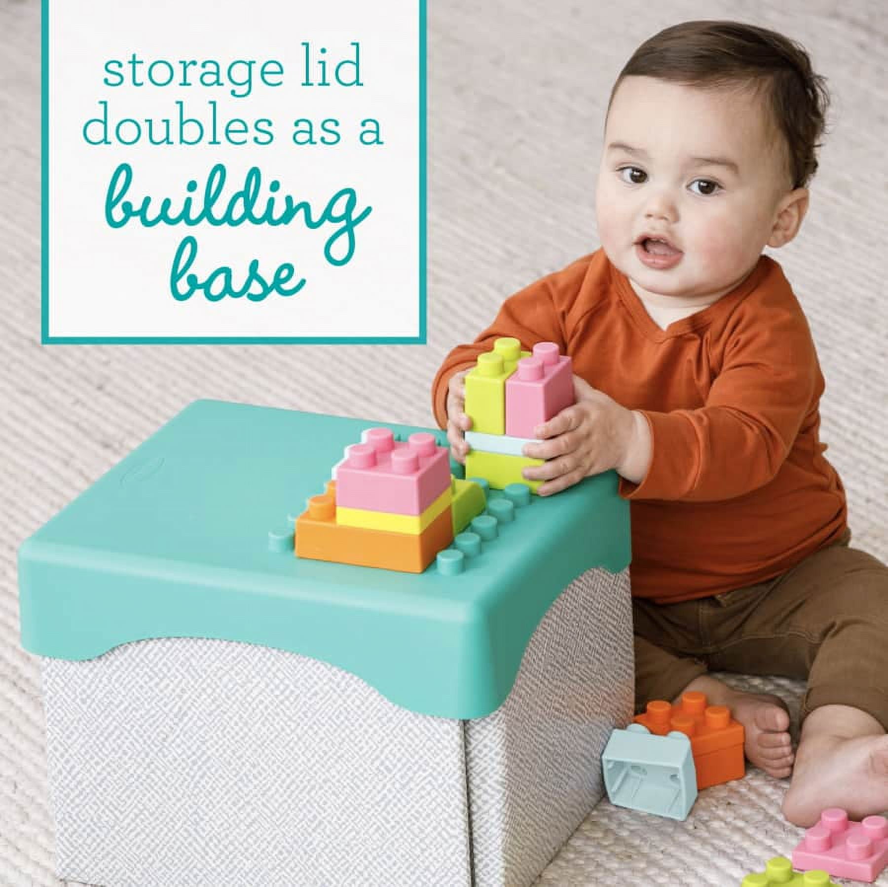 Infantino Super Soft 1st Building Blocks Activity Station, Multicolor