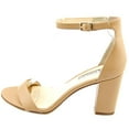 thumbnail image 2 of INC Womens Beige Adjustable Ankle Strap Kivah Round Toe Block Heel Buckle Dress Sandals Shoes 9 M, 2 of 5