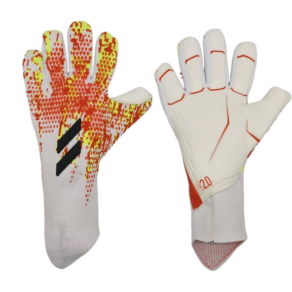 TELOLY Goalie Gloves Strong Grip Goalkeeper Gloves Anti-Slip Design Youth Football Gloves Fast Reaction Multicolor