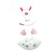 thumbnail image 5 of Conjunto orejas cerdo y cola larga, accesorios peluche para cosplay, ideales para regalos cumpleaños y fiestas. Juego de 6 guantes blancos, 5 of 10