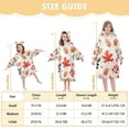 thumbnail image 4 of FORMRS Wearable Blanket Hoodie with Sleeves for Kids Cozy Flannel Sweatshirt, Hand Drawn Autumn Leaves, 4 of 7