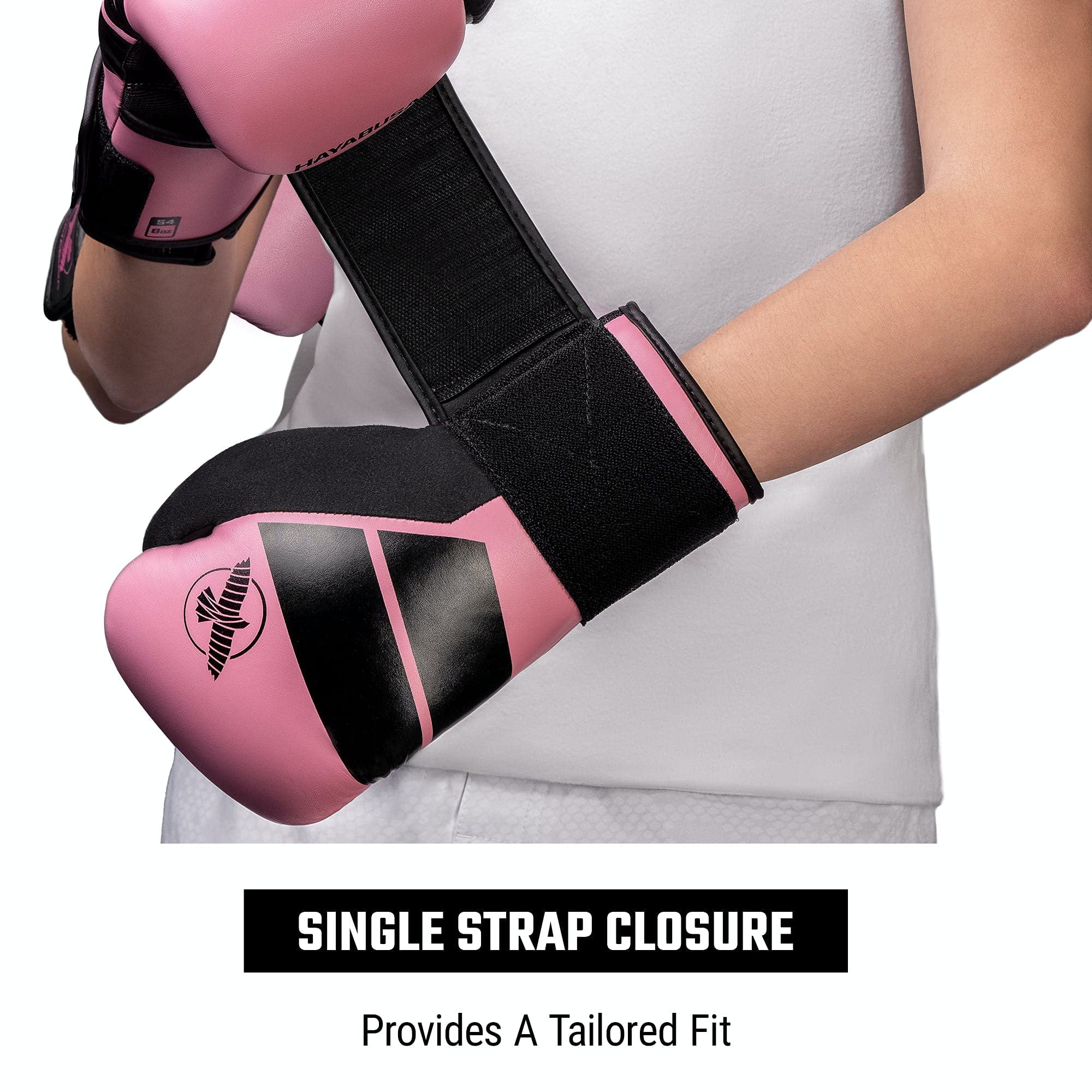 Hayabusa S4 Kids Boxing Gloves for Boys and Girls - Pink, 6 oz