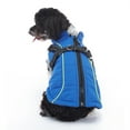 thumbnail image 2 of Small Dog Jacket with Harness,Pet Coat Cold Weather Warm Vest Jacket,Dog Waterproof Windproof Cotton Costume for Puppy Small Medium Dogs Blue XL, 2 of 6