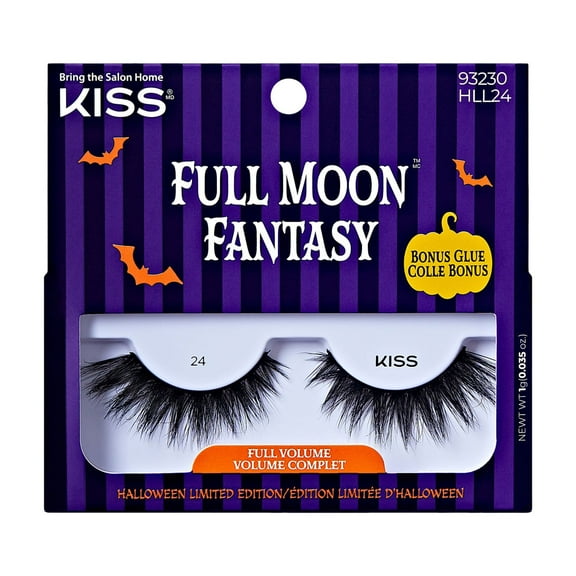 KISS Full Moon Fantasy, False Eyelashes, Midnight Magic, 14 mm, 1 Pair