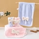 thumbnail image 1 of Toalla De Tela Toalla de baño Corals Fleece Stripe Bow Towel 60x30cm, de secado rápido, absorbente y suave, 1 unidad, color azul Rkxzt, 1 of 8