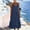 Navy, variant on Dxzfnsa Dresses for Women Cotton Linen Women's Summer Casual Sleeveless V Neck Dresses Solid Color Adjustable Spaghetti Strap Maxi Long Dresses