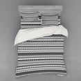 thumbnail image 2 of Ambesonne Ethnic Bedding Set 3 Pcs, Motifs, Twin, White Black, 2 of 3