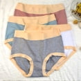 thumbnail image 2 of Xmarks 3 Packs Women's Cotton Underwear High Waisted Panties Full Coverage Underpants Soft Strech Ladies Briefs, 2 of 8