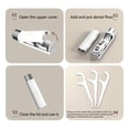 thumbnail image 4 of Portable Case ABS Automatic Pick Dispenser Refillable Organizer For Cleaning Teeth And Oral Care At Dating Travel Hotels, 4 of 4