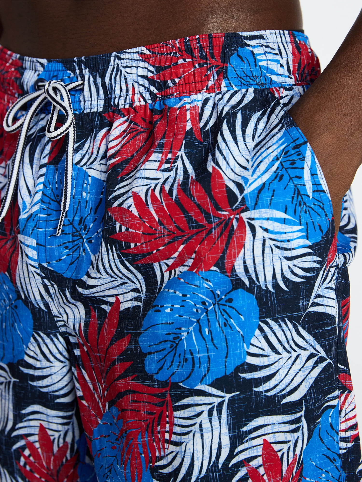 George Men's and Big Men's Performance Lined Swim Trunks, 5" Inseam, Sizes S-3XL