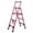 Red, variant on Dapmiu Multi-Purpose Household Folding Telescopic Ladder Made of aviation aluminum alloy,supports 330lbs at just 6kg,Features air-cushion retraction, anti-slip steps & feet.