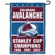 thumbnail image 2 of Colorado Avalanche 3 Time Stanley Cup Champions Double Sided Garden Banner Flag WinCraft Ver descripción, 2 of 2