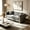 Grey + Fabric + Foam, variant on AUU 61" Velvet Button-Tufted Chesterfield Loveseat with Gold Stainless Steel Legs & Accents – Elegant 2-Seater Couch for Living Room, Bedroom, or Office, Compact Luxury Design
