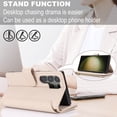thumbnail image 5 of ELEHOLD for Samsung Galaxy S22 Ultra PU Leather Wallet Case, with Card Holder Strap Shoulder Lanyard for Women Men, Durable Zipper Kickstand Cover for Samsung Galaxy S22 Ultra,White, 5 of 10