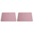 thumbnail image 2 of 2Pcs Mouse Pad 2-Side PVC Leather Waterproof Desk Mat Office Home Mice Protector 27x21cm(Purple Pink ), 2 of 14