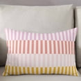thumbnail image 3 of Colorful Stripe Throw Pillow Cover 20 x 26 Inch Decorative Pillow Cover Modern Pink Red Yellow Vertical Striped Lumbar Pillowcase Seasonal Rectangle Cushion Case for Couch Sofa Bed Living Room, 3 of 7