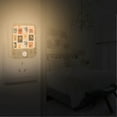 thumbnail image 2 of Yayeee LED Night Lights with Motion Detectors Auto Dusk to Dawn Light Sensors, 2 Pack, Beige Playful Stamp, 2 of 7