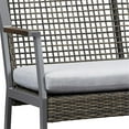 thumbnail image 5 of Home Square 2 Piece Set with Square Propane Fire Table & Patio Loveseat in Gray, 5 of 15