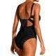 thumbnail image 2 of Gibobby Traje de Baño Sexy Bikini 2023 traje de baño de mujer recortado cintura alta Sexy Halter Bikini traje de baño(Negro,CH), 2 of 4