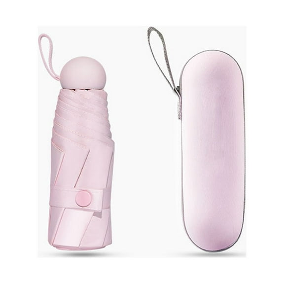 FOLOYORI Dual Used Uv Resistant Capsule Type Umbrella Portable Lightweight Design for Outdoors