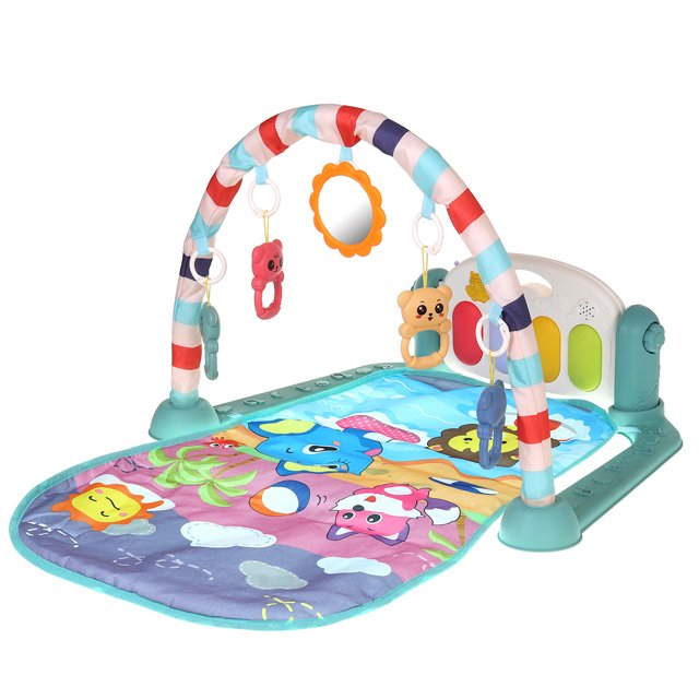 Tapis de Gymnastique pour Bébé Tapis de Jeu Rampant Piano Jouet Musical Tapis d'Activité pour Enfants