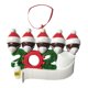 thumbnail image 1 of Adornos colgantes para árbol de Navidad 2020: adornos familiares navideños supervivientes Miembro negro de la familia de 5, 1 of 7