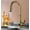 Gold, variant on Kitchen Faucets Single Handle Pull Out Kitchen Tap with Aerator Single Hole Handle Swivel 360 Degree Water Mixer Tap Deck Mounted Retro Style Golden