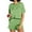08-Light Green, variant on Silk Pajama for Women Short Sleeve Satin Pj Set Two Piece Soft Sleepwear Loungewear