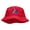 Red, variant on JFK Embroidered Bucket Hat - Natural OSFM