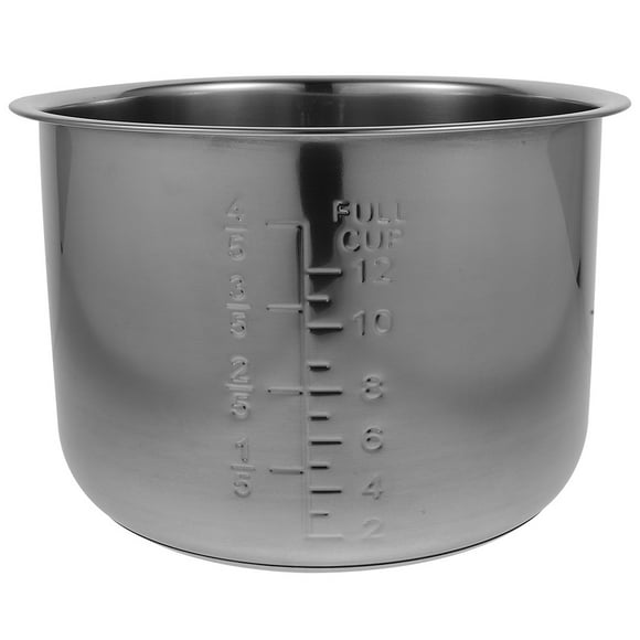 BRIGHTFUFU Olla de cocción interior gruesa Olla interior de acero inoxidable Olla interior para arrocera Suministro