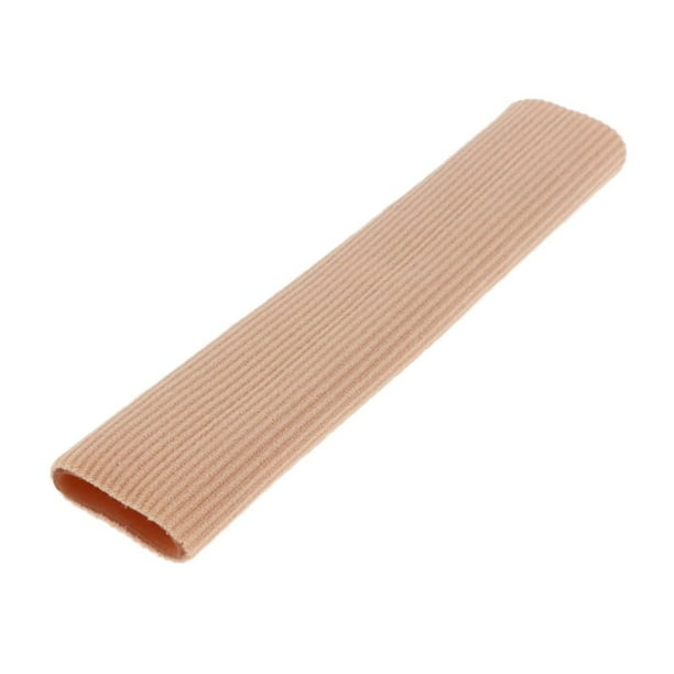 Protectores de dedos para zapatillas de ballet con puntera abierta, forro de gel y fundas de tela. 2.5x15cm 0.98inchx5.91 inch