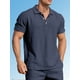 thumbnail image 2 of QUTETN Men'S Casual Short Sleeved Shirt Beach Summer Hippie Lightweight Top, 2 of 4