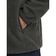 thumbnail image 4 of Full-Zip Polar Fleece Jacket Charcoal 5XL, 4 of 7