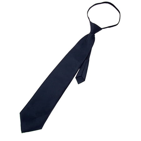 Solid Zipper Tie - Adjustable Zipper Solid Color Necktie Business Interview for Men