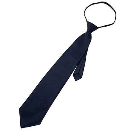 Adjustable Zipper Solid Color Necktie Business Interview for