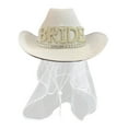 thumbnail image 4 of Riforla Hats Bride Western Cowboy Hat for Girls or Women for Party Wedding and Birthday Hats for Woman WH1, 4 of 4