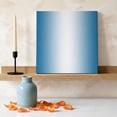 thumbnail image 3 of Ships Next Day Canvas Wall Art 8"x8", Blue Ombre Wood Framed Canvas Print Painting, Blue White Gradient Modern Abstract Art Ready to Hang Small Picture Wall Decor for Home Bathroom Nursery Kitchen, 3 of 9